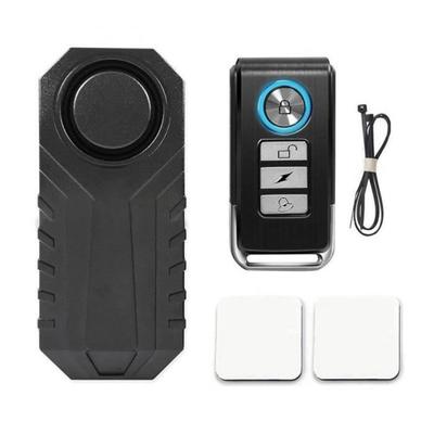 Bicycle Anti-theft - Security Alarm - Vibration Remote Control - Waterproof - 113db - Type Black-A