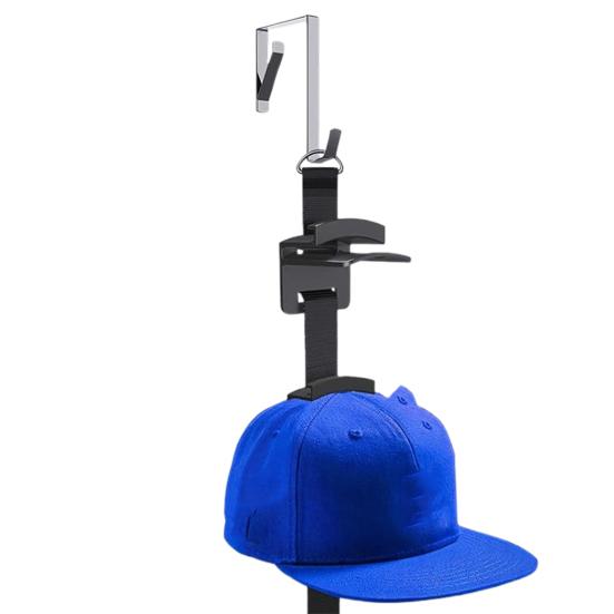 Over-the-Door Hat Hanger Adjustable Baseball Cap Organizer Two-Way Hanging Hat Holder for Entrance Bedroom