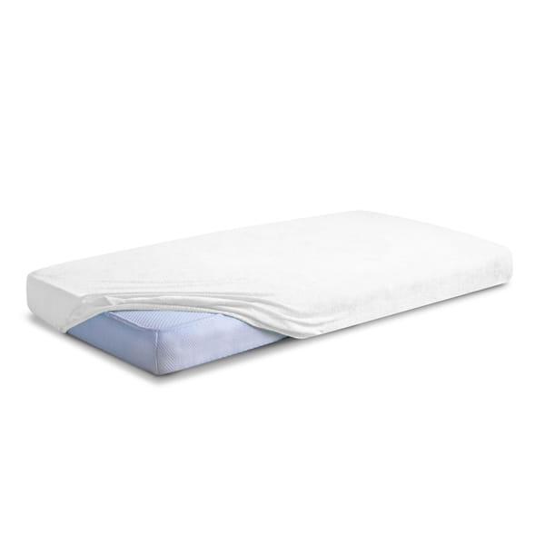 Prześcieradło frotte z gumką 210/220x190/200 classic białe