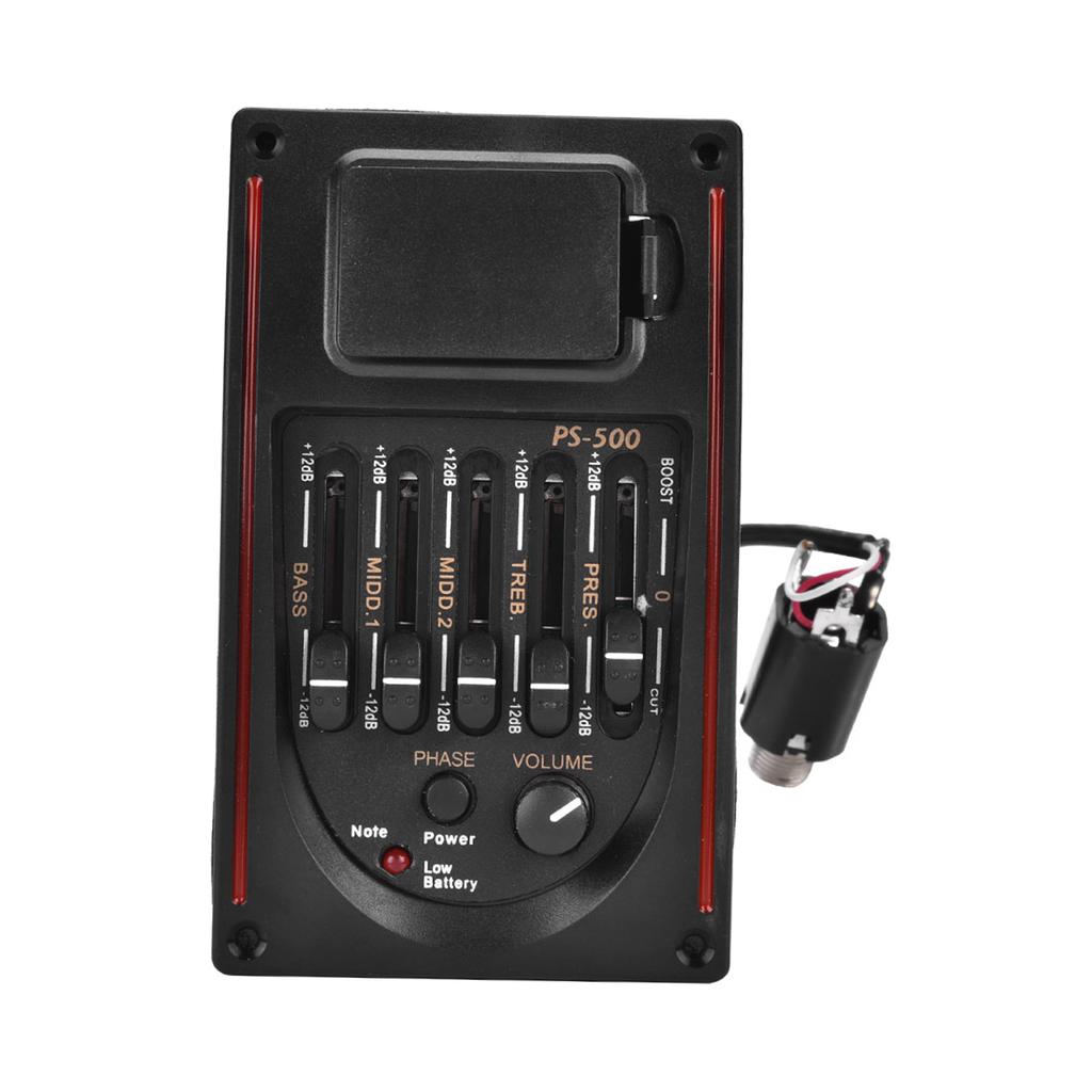 EQ PS 500 5Band Equalizer Digital Tuner Pickup for Acoustic Guitar