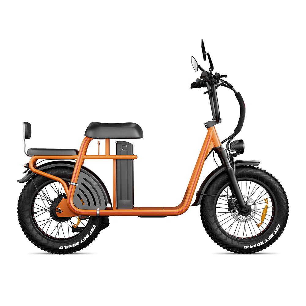 Electric Bicycle Drvetion ET20 20" Fat Tire 1000W Peak Motor City Electric Bike For Adult 48V 20AH NFC One Click Unlock Dual Hydraulic Brake