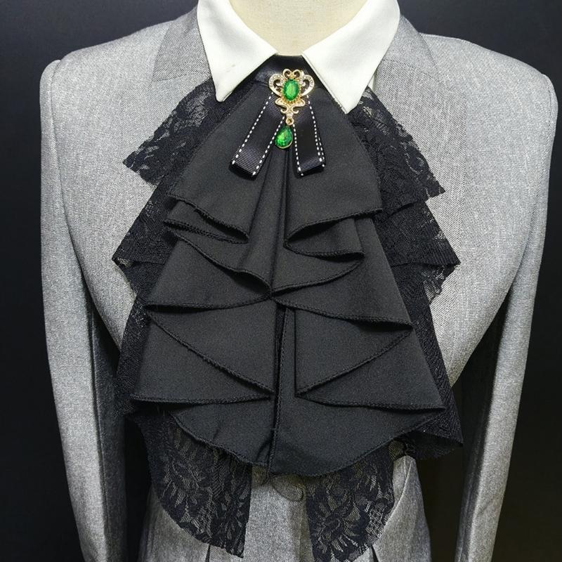 Royal Styles Detachable Collar Lace Ruff Collar NeckPiece Ruffle False Collar For Women Formal And Casual Occasion