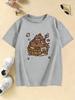 Cartoon Capybara Short Sleeve T Shirts Manga Kids Childrens Tshirt Boys Girls Summer Spring Casual Top Tee Shirt