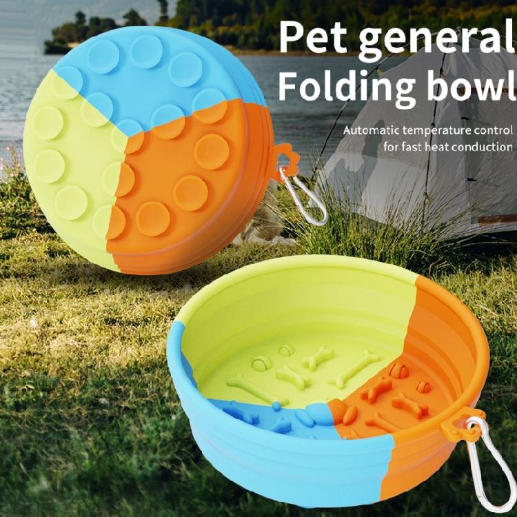 Foldable Silicone Bowl for Pet Outdoor Travel Bowl Dog Food Water Bowl 2pcs Portable Dog Bowl with Hook Cats Dishware
