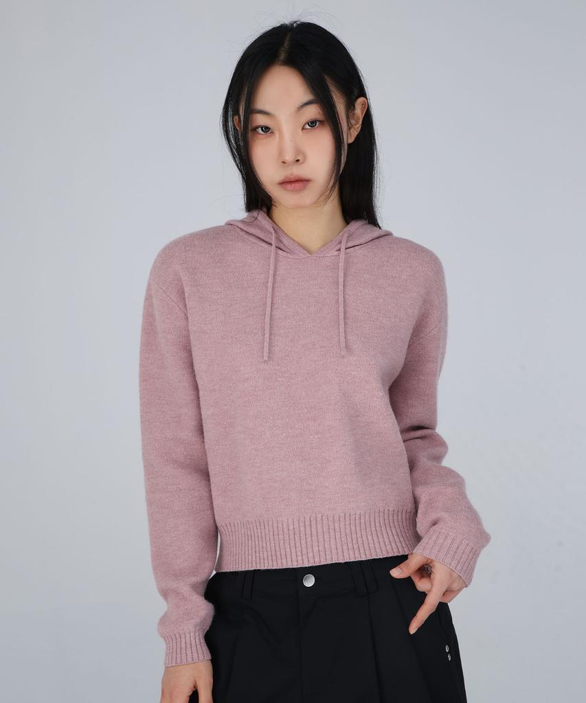 CHICKS Caden Hoodie Knit Pink