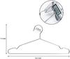 Seropy Stainless Steel Laundry Convenient for Inch Inch Inch Silver Hangers, 40-Pack, Rustproof, Bendable, Durable, Storage, Skirts, Trousers, Coats,