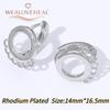 French Circular Thread Earring Hooks Lever Back Open Loop Setting for DIY Earring Clasp Jewelry Making Accessories Findings