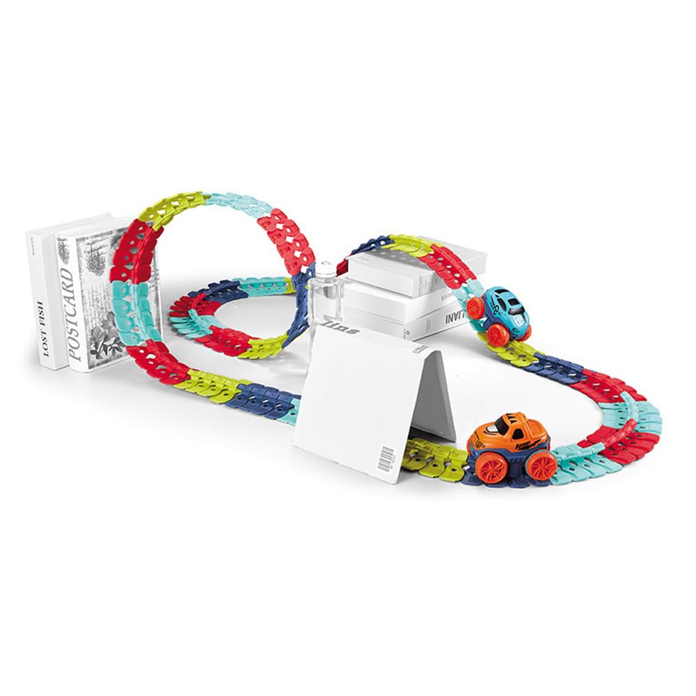 Zero Gravity Car Set, New Magic LED Light-Up Race Cars with Changeable Tracks, DIY Race Track Toy, Tracked Car Toy for Kids, Electric Train,