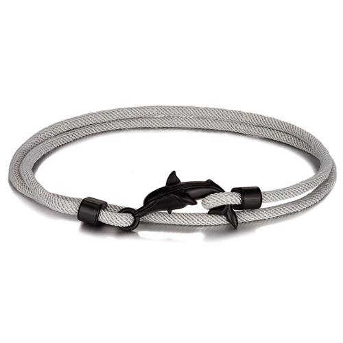 Black Cute Little Dolphin Hand Rope Small Fresh Animal Color Multi-Layer Adjustable Men'S And Women'S Bracelets