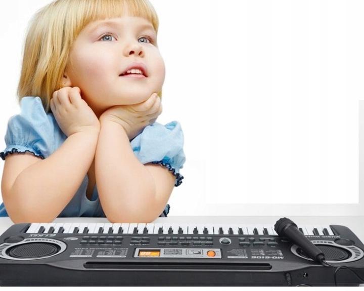 Keyboard Pianino Organy Dzieci Pianinko + Mikrofon