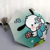 Cute Cartoon Character, Puppy Photographer Automatic opening and closing folding umbrella with 8-rib frame and compact travel design, perfec