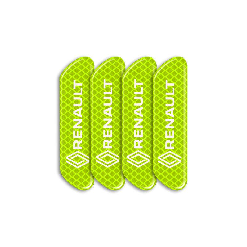 2026 Hot For Renault Interior Stickers 4pcs Car Door Reflective Strips security Warning Stickers For Renault Koleos QM5 QM6 Scen