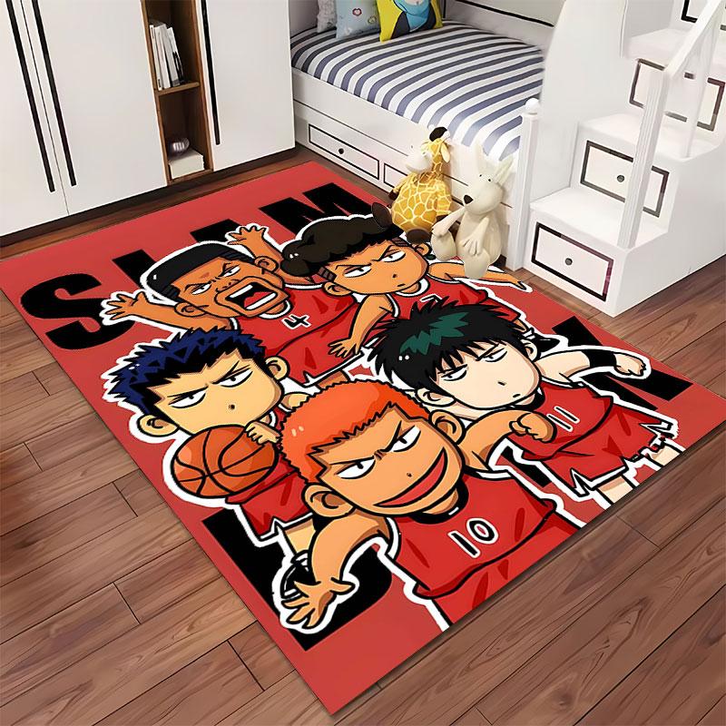 Slam Dunk Basketball Team Carpet Suitable As a Non-slip Mat for the Living Room or Bedroom Sofa