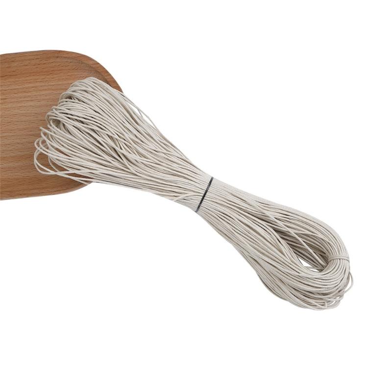 65.61yardX1mm Waxed Cotton Braiding Thread Weaving String for Handmade Bracelets Necklaces Jewelry Making Accessories