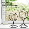 Wrought Iron Hat Rack Stand for Caps - Ideal for Accessory Shops and Clothing Stores