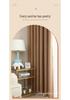 Wabi-Sabi Style Linen Blackout Curtain for Office, Living Room, Bedroom – Solid Color, Heat Insulating