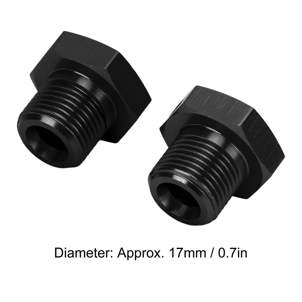 1Pair Aluminum Alloy 17mm Wheel Hex Hub Adapter with Pin for   1Celsius8 RC Car Upgrade Part