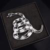 Dont Tread On Me Metal Car Sticker, Gadsden Flag Auto Emblem, 3D Snake Decal For Automotive, Truck, Motorcycle (Silver)