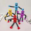 Non-Toxic Children Suction Cup Toys Pop Tubes Stress Relief Telescopic Robot Toy Sensory Bellows Toys Anti-Stress Squeeze Toys