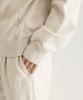 Oteumilkape [Unisex] Reverse Weave One-Tuck Sweat Shorts - Oatmeal