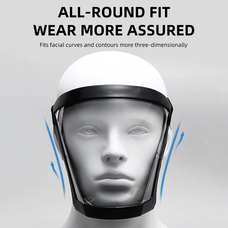 Full Face Shield Transparent Shield Oil-Splash Proof Facial Anti-Fog Head Cover