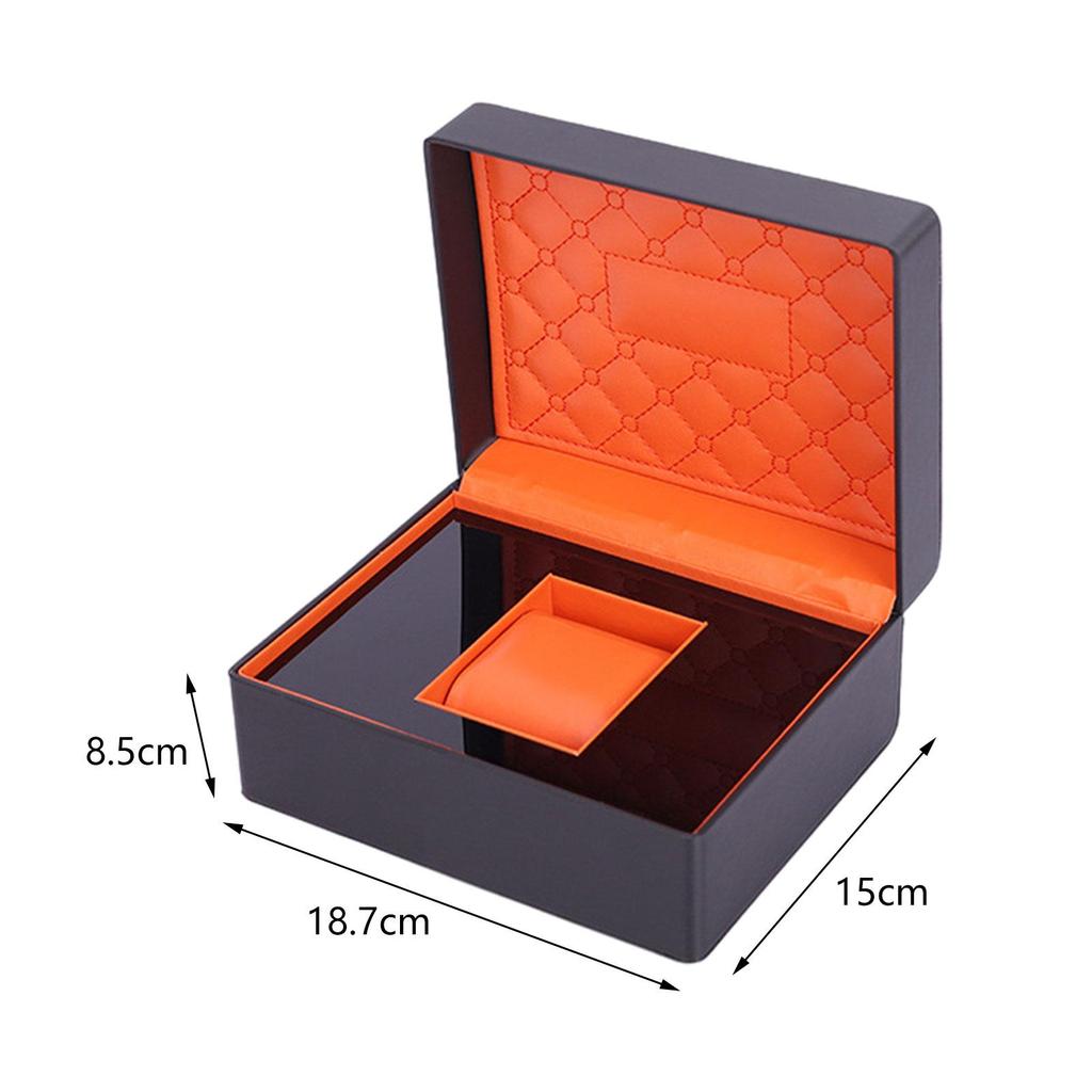 Single Watch Storage Box with Pillow Fitments Gift Unisex Premium Luxury for Most Watches, Smart Watches Wristwatch Display Case