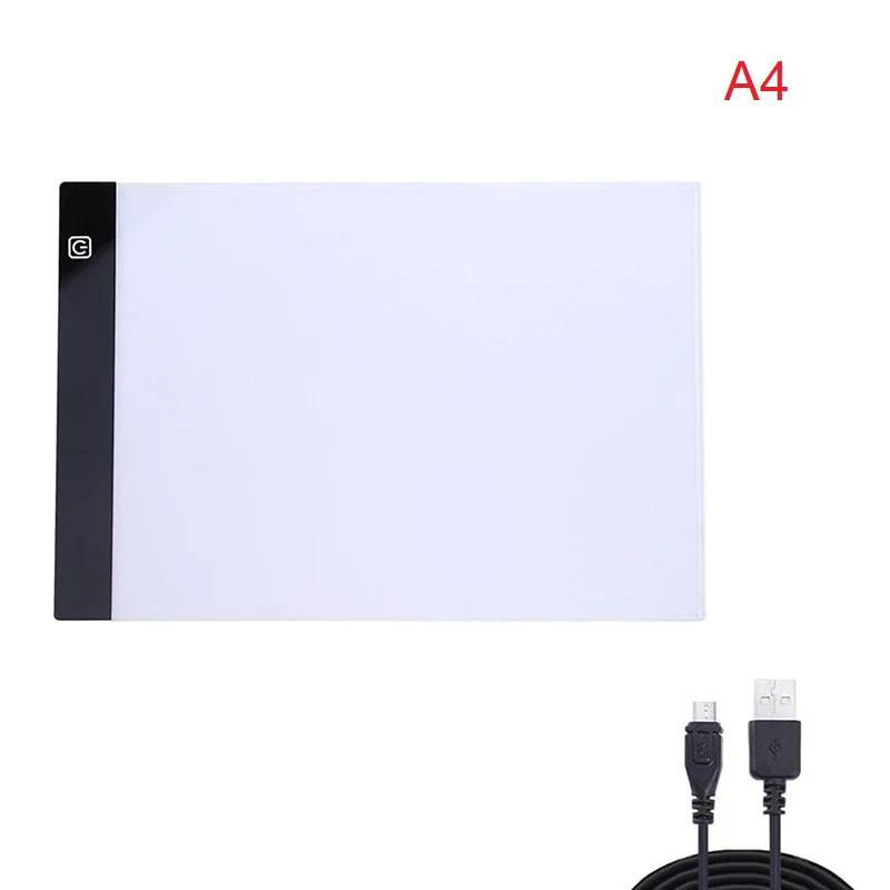 A3/A4/A5 Three Level Dimmable Led Light Pad Drawing Board Pad Tracing Light Box Eye Protection Easier for Diamond Painting
