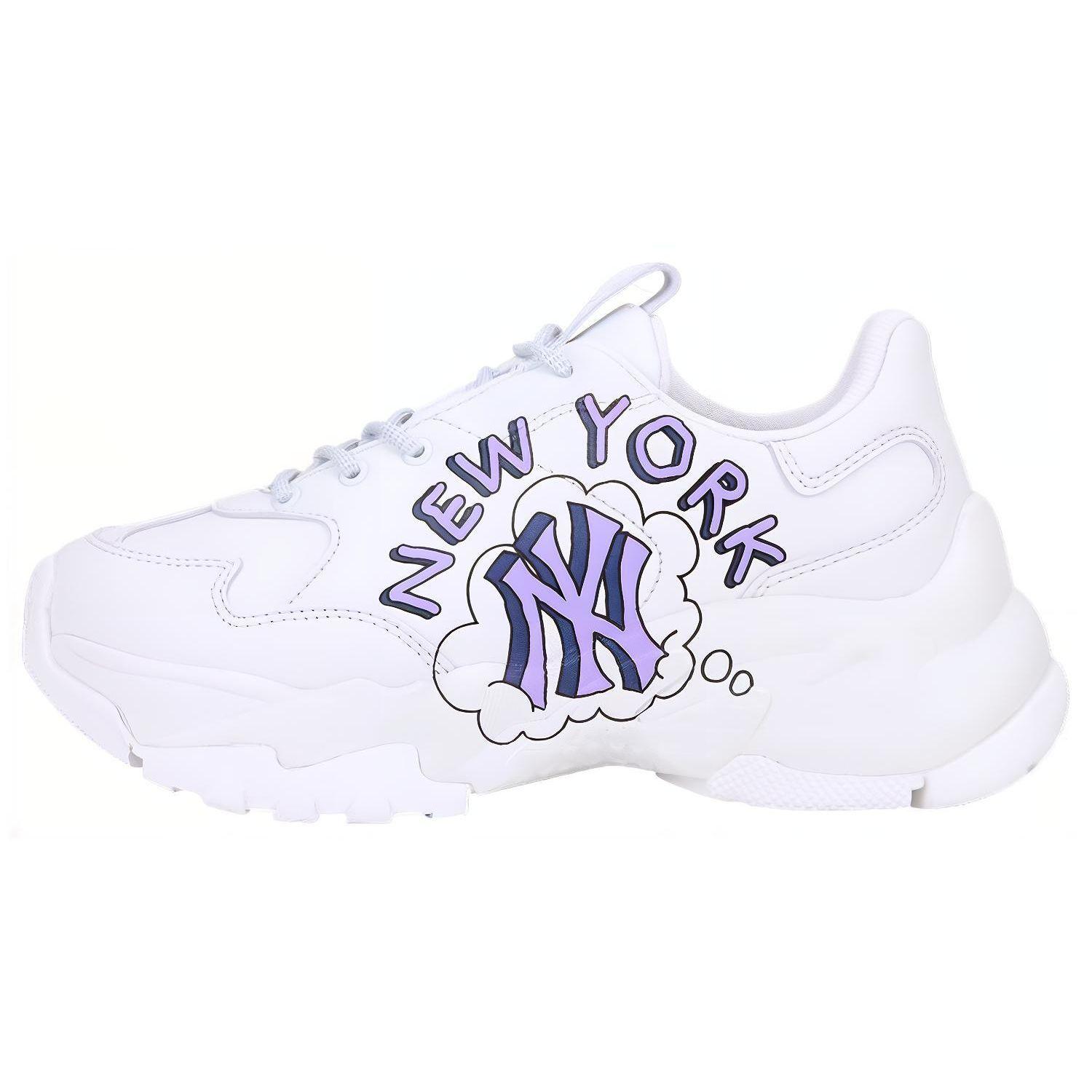 MLB Big Ball Chunky Vintage New York Yankees Bequem Vielseitig Rutschfest Verschleißfest Atmungsaktiv Leicht Niedrig geschnitten Dad Shoes 32SHCL111-50S 44