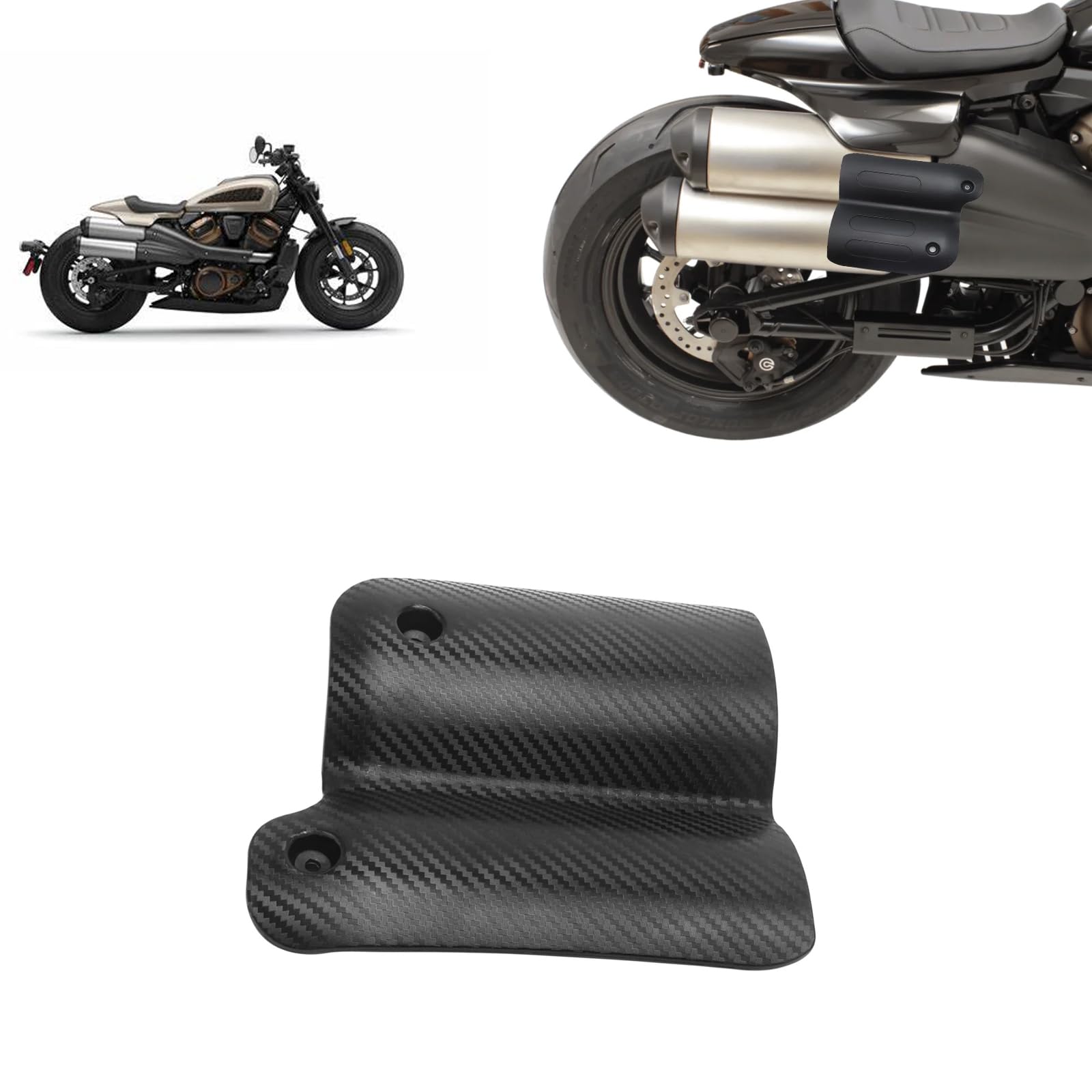 

MAORANG FOR Sportster S 1250 Sportster 1250 RH1250 2021-2024 Motorcycle Exhaust Heat Shield Rear