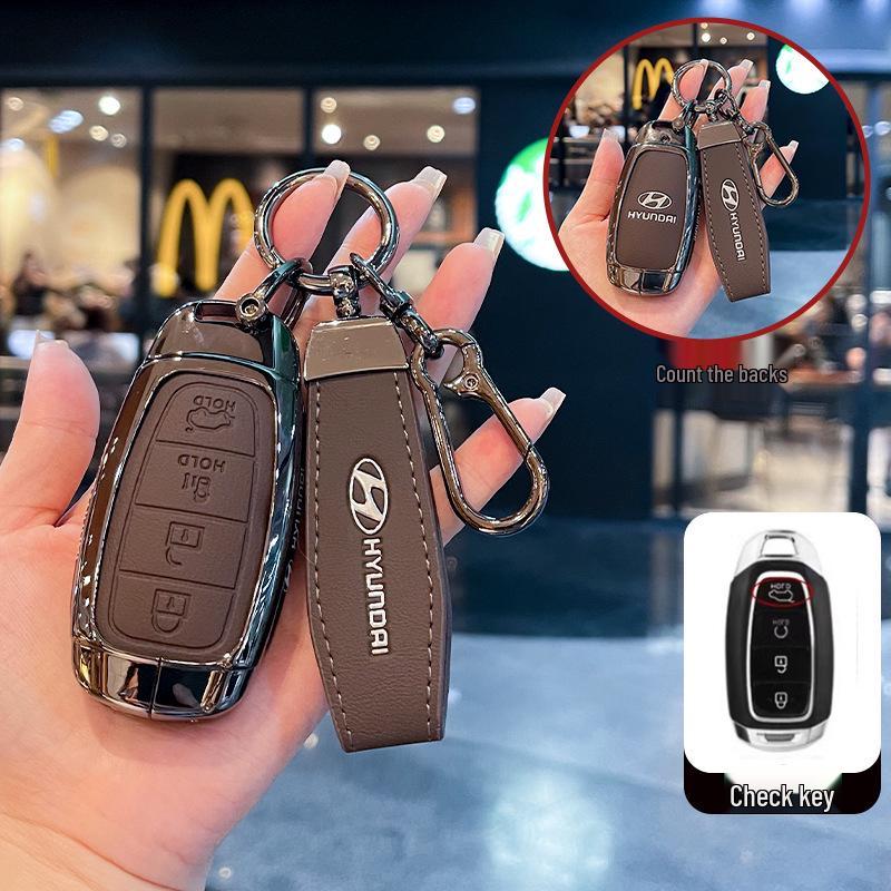 Kompatible Schlüsselhüllen für Hyundai: Festa, Elantra ix35, Tumi, ix25, Encino Modelle.
