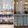 4M Eid Mubarak Banner Ornamente Gold Silber Stern Mond Laterne Ramadan Kareem Hängende Girlande Papier DIY Heimdekoration Zugflagge
