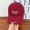 American Retro Ripped Baseball Cap Men's and Women's New Spring and Summer Soft Top Sun Hat Versatile Face Small Casual Cap