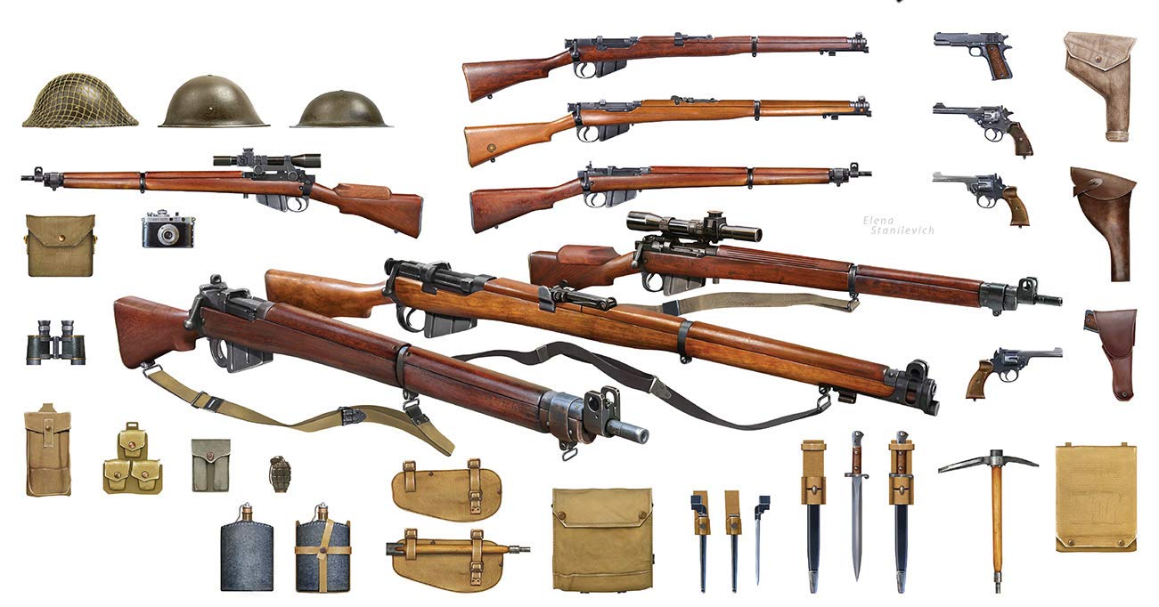 

Miniart 1/35 British Infantry Weapons and Equipment Set Plastic Model MA35368