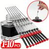 1-10er Pack Füllspritzen für Füllfederhalter mit abnehmbarer stumpfer Nadelspitze für 3,4mm Füllfederhalter-Konverter Tintenbedarf für Stifte