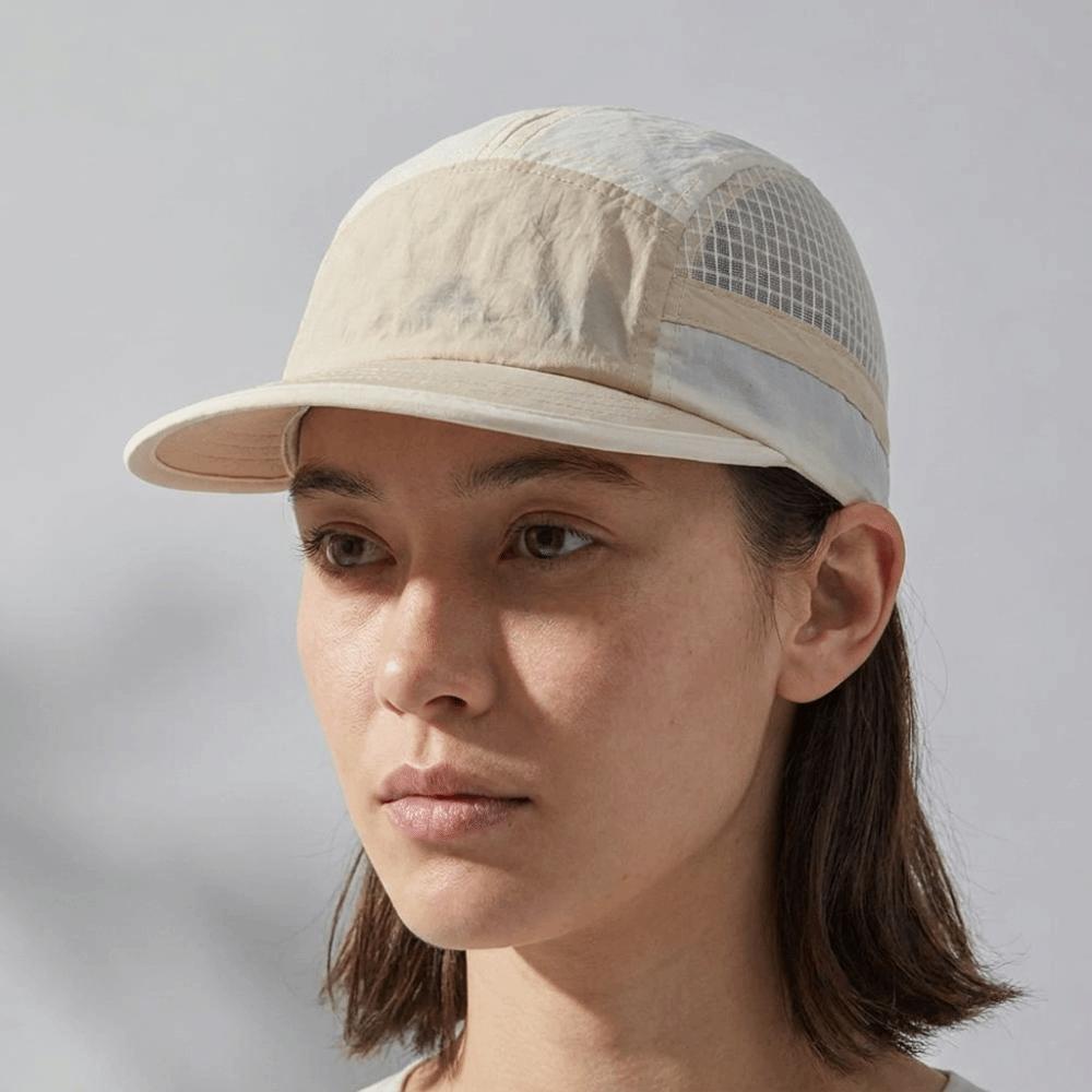 Color-Blocked Quick-drying Baseball Cap Soft Brim Mesh Running Caps Daily Wear