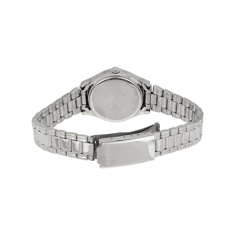 Casio STANDARD Series Steel Band White Dial Watch Quartz Movement Stainless Steel Strap Japanese and Korean Watch Women's Watch White LTP-1275D-7B