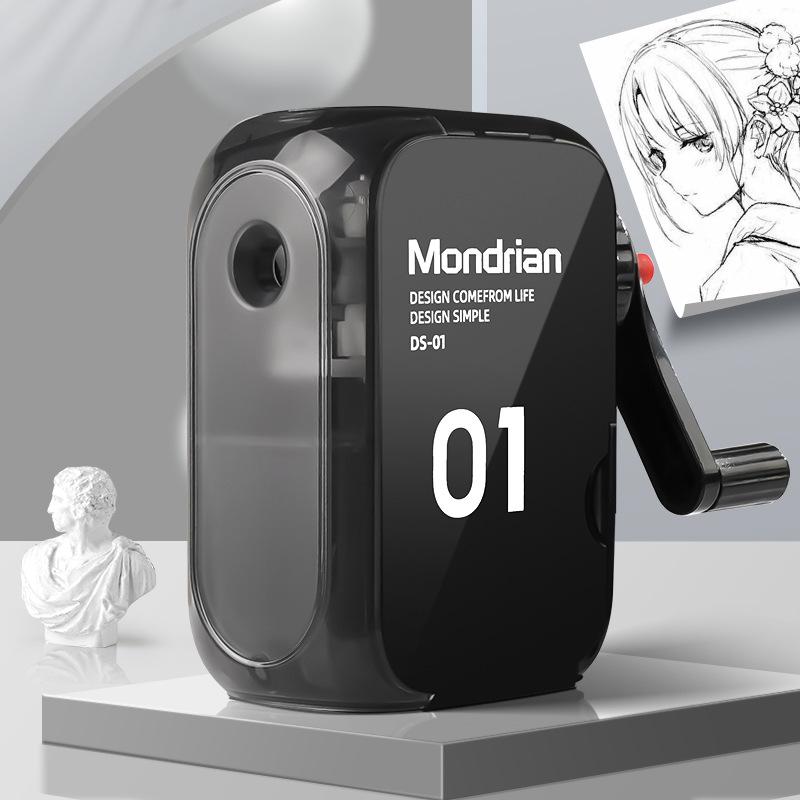 Dingbang Manual Crank Pencil Sharpener, Durable Planer for Children s Sketching, Automatic Feed Lead Sharpener