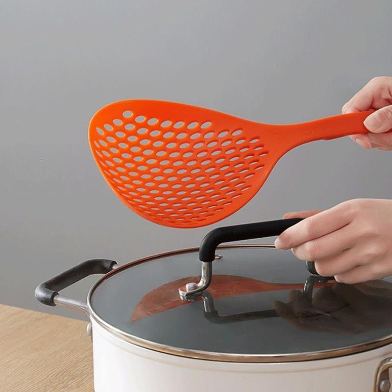

Совок-сито, дуршлаг с прорезями, ложка для макарон, пластиковая ложка-скиммер с ручкой, лопатка для слива еды для приготовления пищи на кухне