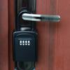 G10 Modern Wall Mounted Aluminium ABS Key Safe Box 4-Digit Padlock Waterproof 2 Keys Multi-Use Outdoor Hanger Shackle JXD