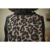 V-neck Buttoned Sleeveless Vest Leopard Print Contrast Color Women's Cardigan Jacket Fashionable Casual Top