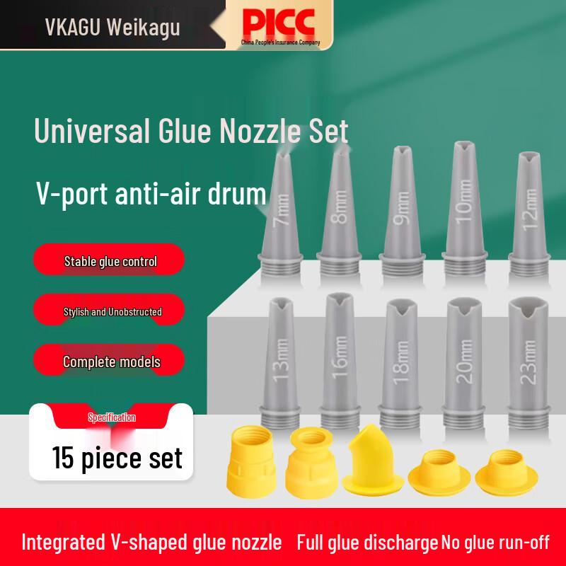 VIKAGU VGF15 Anti-Hollow Sealant Applicator 15-Piece Kit