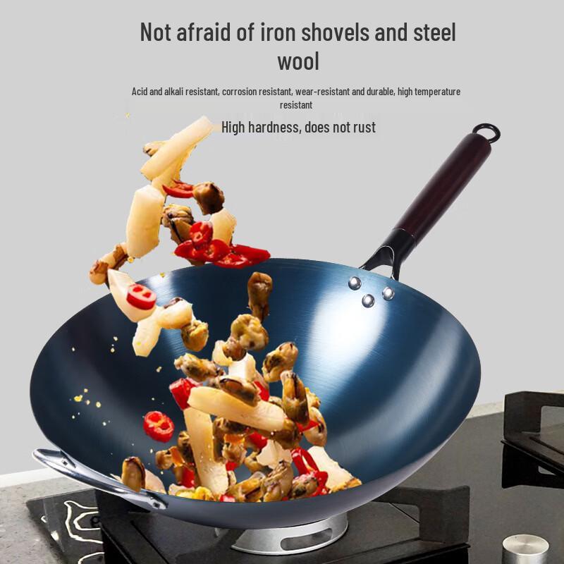 Yicang Non-stick Round Bottom Iron Wok