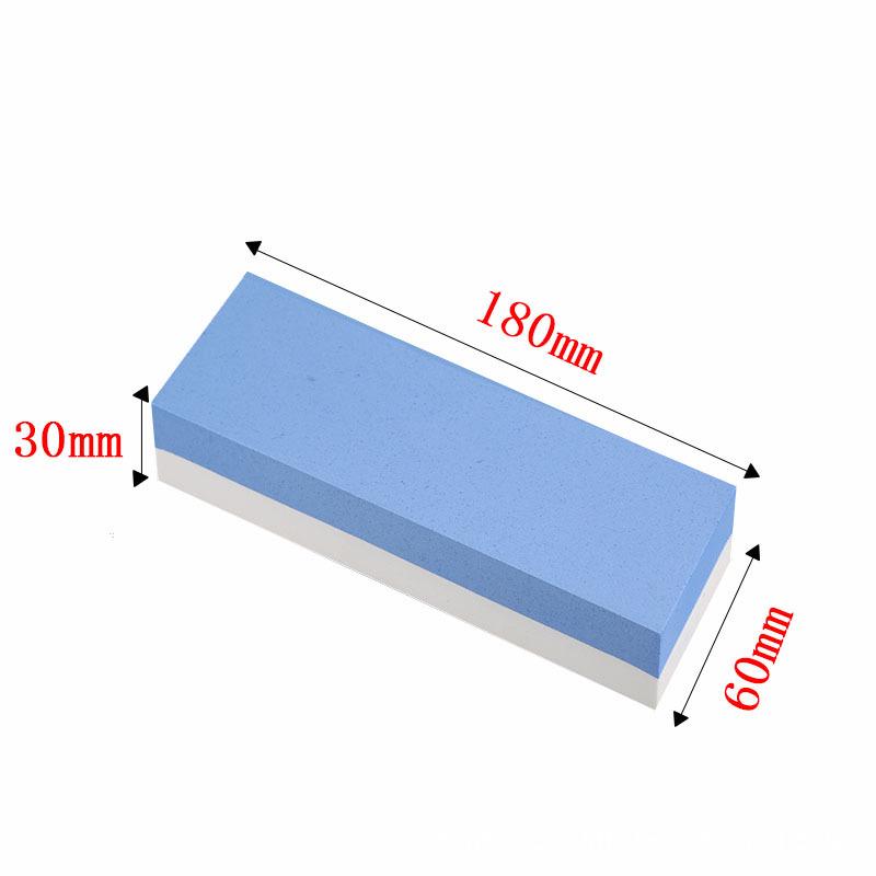 Zweiseitiger weißer geschmolzener Aluminiumoxid-Schleifstein mit Anti-Rutsch-Pad zum Schärfen von Küchen- und Outdoor-Messern