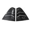 For Skoda Rapid Sedan 2012-2018 Car Rear Louver Window Side Shutter Cover Trim Sticker Vent Scoop ABS Carbon Fiber Accessories