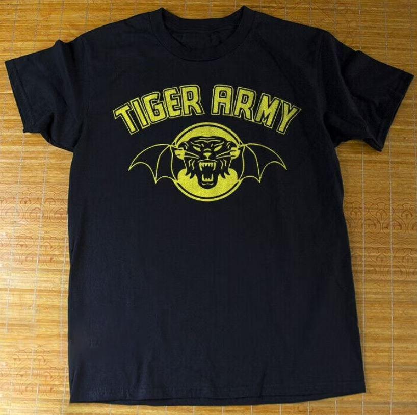Tiger Army Rock Band Music Punk Unisex Cotton T-Shirt Full Size XXXL