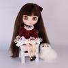 12 Inch Doll Only, BJD Practice Doll 4 Color Eye Change Hand Exchange, Festival Girl Gift 6+ (0222)