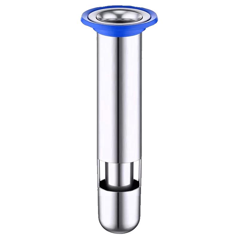 304 Ultra-Long Segmented Drain Core with Extended Pipe, Anti-Odor Sewer Segment, Anti-Seepage Deep Water Seal, Anti-Odor Core