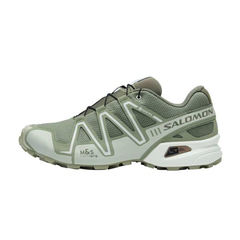 SALOMON Speedcross 3 Cushioned Wear-Resistant Water-Resistant Slip-Resistant Low-Top Casual Shoes Unisex Green Sneakers 476846