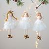 Cloth Christmas Angel Doll Drop Ornaments Hanging Pendant Christmas Girl Pendant Angel Girl Xmas Tree Pendant Party Decoration