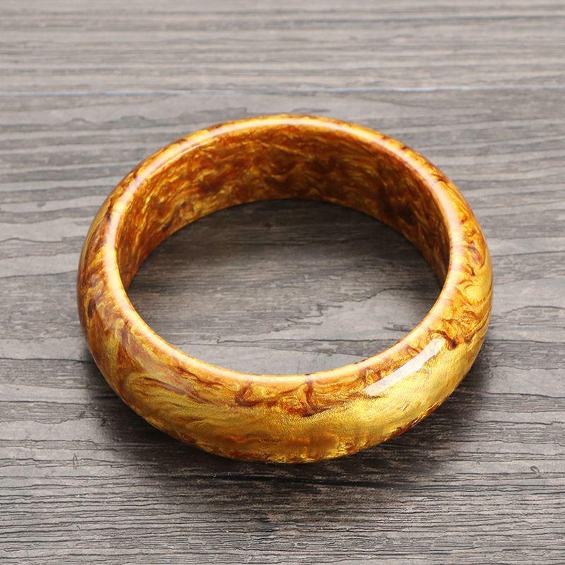 Gold Silk and Black Coral Sea Willow Bangle – Men's and Women's Gift Accessory
